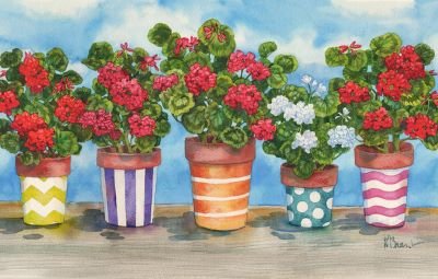 GERANIUM POTS by Paul Brent Stitch Guide