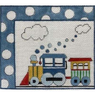 AP3844 BOYS TRAIN TOOTH FAIRY PILLOW by Alice Peterson