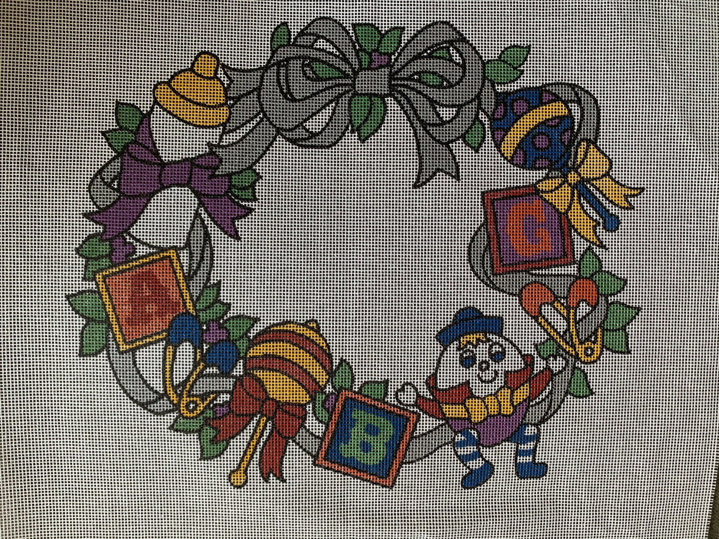 CLEARANCE - C-KAM14 - HUMPTY DUMPTY WREATH