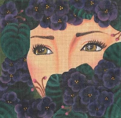 Violet Peek-a-Boos by Leigh Designs STITCH GUIDE ONLY L4923sg