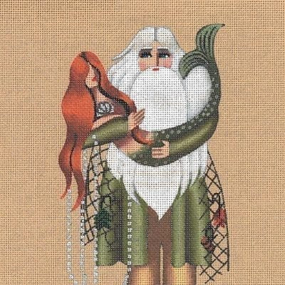 L8354-CATCH OF THE DAY SANTA by Leigh Designs