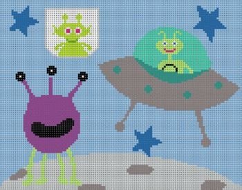 MCS230 MARTIAN & MONSTER TOOTH FAIRY PILLOW by Meredith Collection