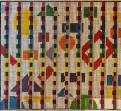 LARGE OPTICAL WHITE TALLIS CHALLAH COVER OR PICTURE by Treglown Designs Canvas Only MCTRGBD160