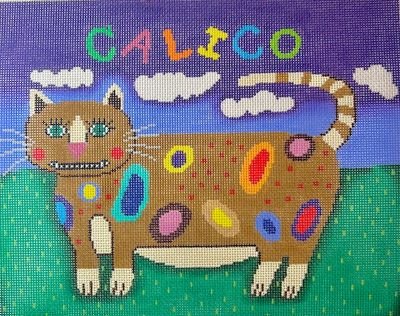 PM11709 -CALICO SPOTTED CAT by Patti Mann