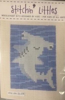 SL512 LARGE SHARK STITCHIN' LITTLES KIT by Purple Palm Designs