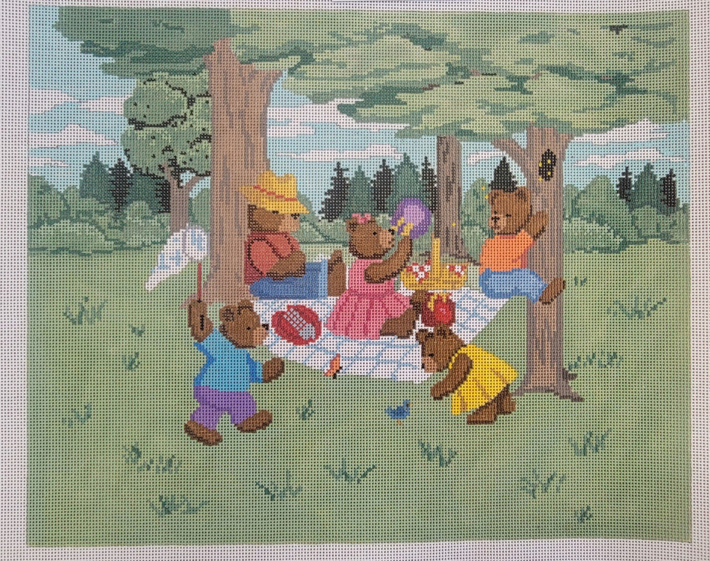 SR02309-13 TEDDY BEAR PICNIC by Susan Roberts