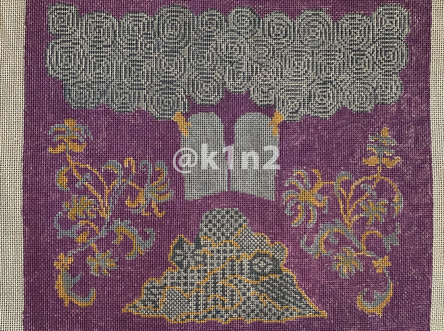 CLEARANCE - PURPLE TORAH DESIGN - JUDAICA