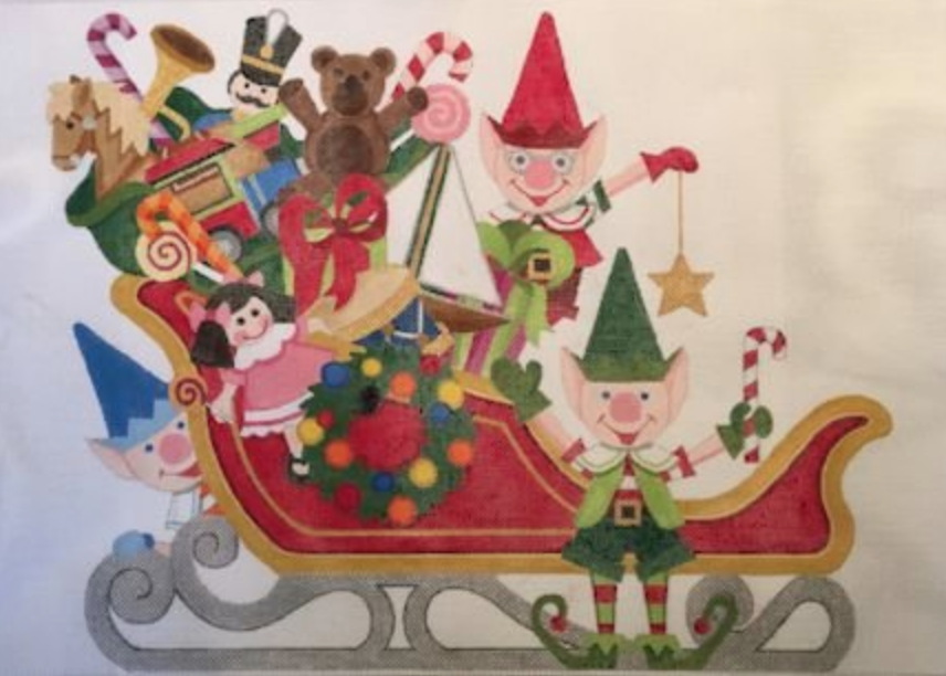 Santa's Sleigh STITCH GUIDE ONLY by Ray Crawford RCHO1259SG