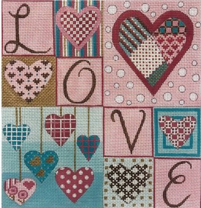Lovin Hearts by Alice Peterson STITCH GUIDE ONLY AP4090sg