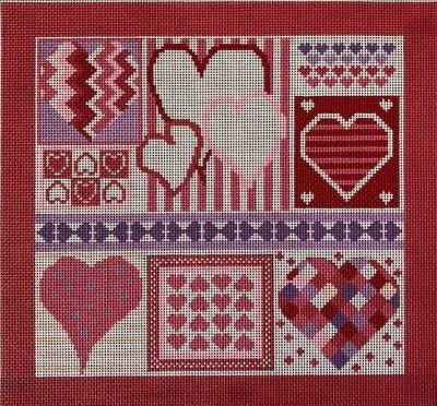 ASIT243-13 VALENTINE'S COLLAGE by A Stitch in Time