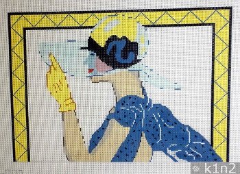 LADY WITH TRANSPARENT HAT by Aviva STITCH GUIDE AV6007sg