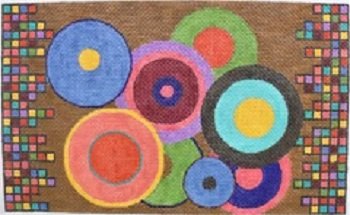 AWP 851B COLORFUL CIRCLES MEDIUM PILLOW by Ann Wheat Pace