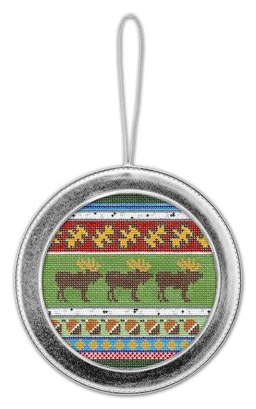 LEEBag66S SILVER ORNAMENT HOLDER Self finishing by Lee's Needlearts