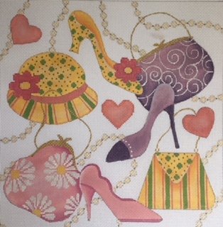 PURSES HATS & SHOES by JP Needlepoint - JPL036