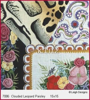 L7086-Clouded Leopard Paisley by Leigh Designs