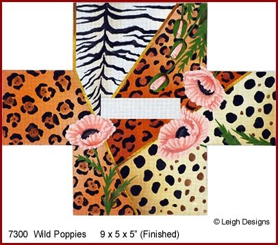 L7300 WILD POPPIES TISSUE TOPPERS by Leigh Designs