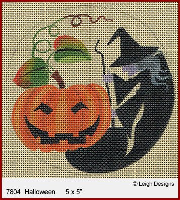 L7804 HALLOWEEN HOLIDAY ORNAMENT by Leigh Designs