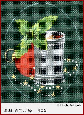 L8103-MINT JULEP CHRISTMAS COCKTAIL by Leigh Designs