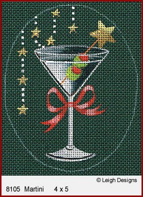 L8105-MARTINI CHRISTMAS COCKTAIL by Leigh Designs