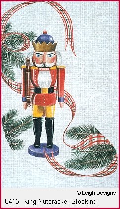 L8415-KING NUTCRACKER STOCKING by Leigh Designs