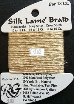 03 ECRU SILK LAME BRAID