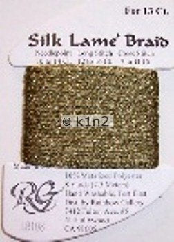 103 OLIVE SILK LAME BRAID