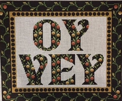 MIN2529 OY VEY by Mindy Needlepoint 13 count