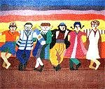 MN0459p-DANCING THE HORAH PICTURE by Magic Needle