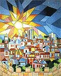 MN0648p-SUNSET OVER JERUSALEM PICTURE by Magic Needle