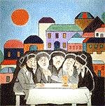 MN0763p-AROUND THE SABBATH TABLE PICTURE by Magic Needle