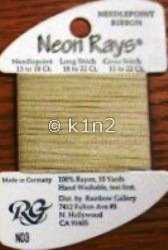 N03 Pale Beige Neon Rays by Rainbow Gallery-NR003