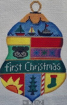 PM11416 BABY'S FIRST CHRISTMAS BELL ORNAMENT by Patti Mann