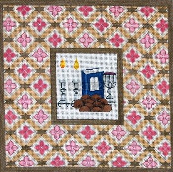 Challah Cover Pink Beige Judaica by Rishfeld-RISHWP106