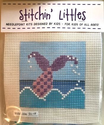 SL18 MERMAID SPLASH STITCHIN' LITTLES KIT by Purple Palm Designs