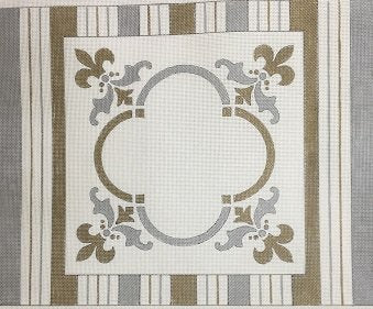 STJJ123-SILVER AND GOLD CHALLAH COVER by Studio 2 Ltd - copy