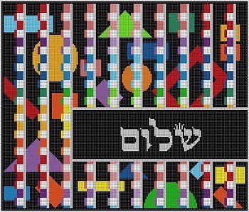 LARGE OPTICAL TALLIS by Treglown Designs Canvas Only MCTRGBD112