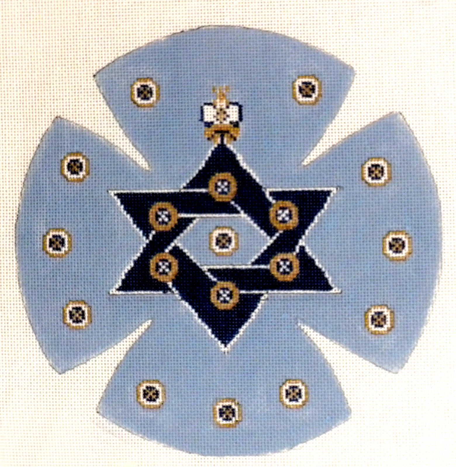 CROWN ON STARS KEPAH by Aviva STITCH GUIDE-AV2001bsg