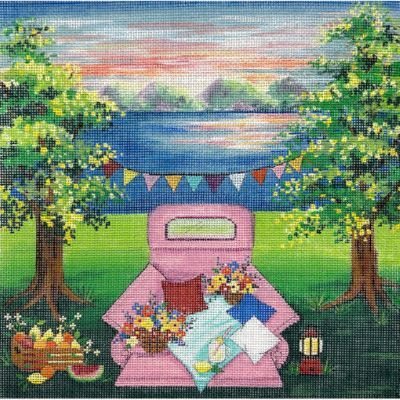 AP4428 PINK PICNIC TRUCK by Alice Peterson