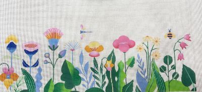 ASIT633--18 ROW OF FLOEWRS by A Stitch in Time