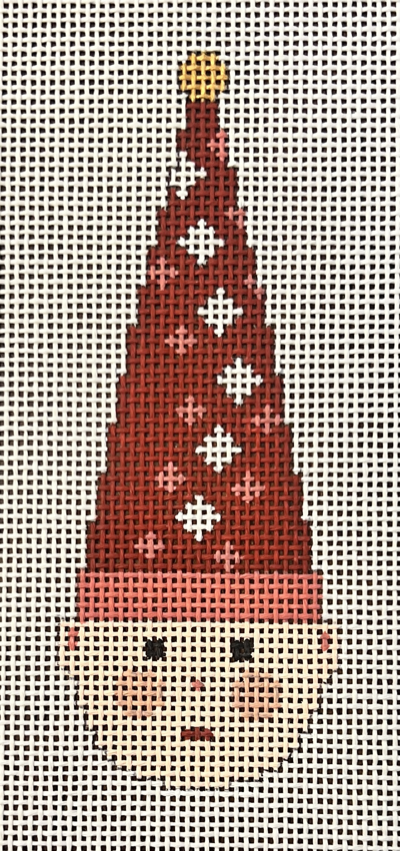 ASIT533-13 ELF ORNAMENT RED PINK DIAMONDS  by A Stitch in Time 