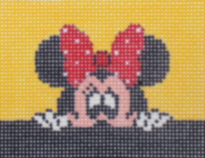 ETNLT0017-18 MINNIE PEEKING by Elm Tree Needlepoint