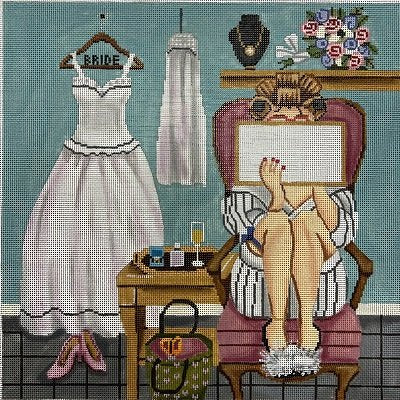 BRIDE STITCHING GIRL by Gayla Elliot STITCH GUIDE ONLY GEP373sg