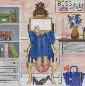 STITCHING GIRL BOSS LADY by Gayla Elliot STITCH GUIDE ONLY GEP346sg