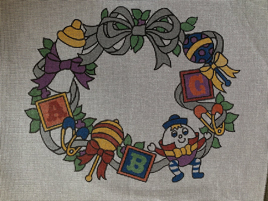 CLEARANCE - C-KAM14 - HUMPTY DUMPTY WREATH