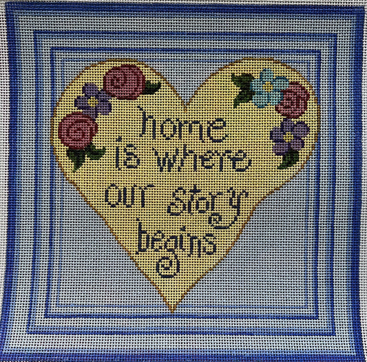 PM8370 - HOME IS WHERE OUR STORY BEGINS HEART by Patti Mann