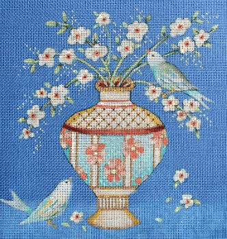 JG191 CHINOISERIE VASE 1 by Janice Gaynor