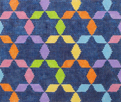 JT096-13 MULTI STARS ON NAVY TALLIS by Tonya