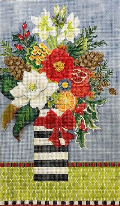 KCA51-18 WINTER FLORAL CANVAS ONLY Kelly Clark