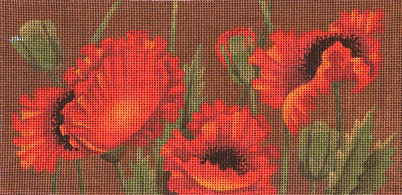 LEEBR72-18 POPPY FIELDS by Leigh Designs for Lee's Needlearts