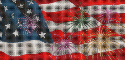 LEEBR75-18 INDEPENDENCE DAY by Leigh Designs for Lee's Needlearts